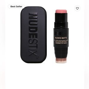 Nudestix nudies matte all over face blush color in sun-kissed pink